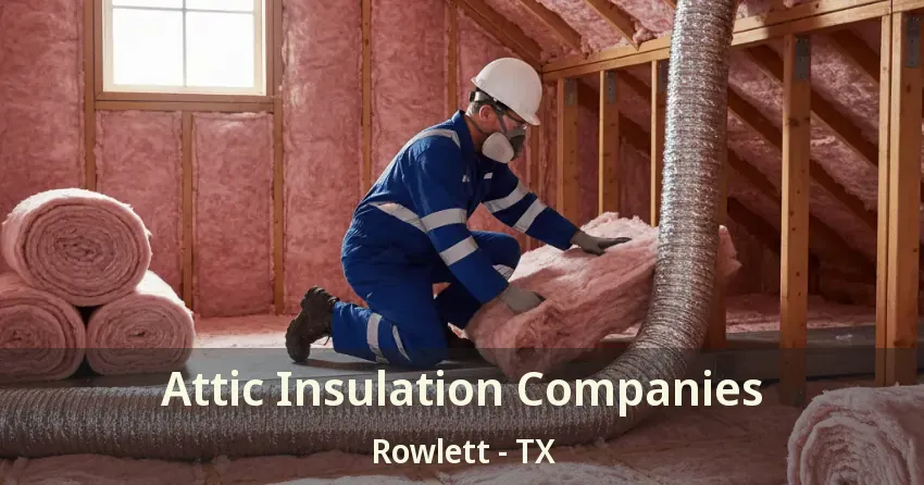 Attic Insulation Companies Rowlett - TX