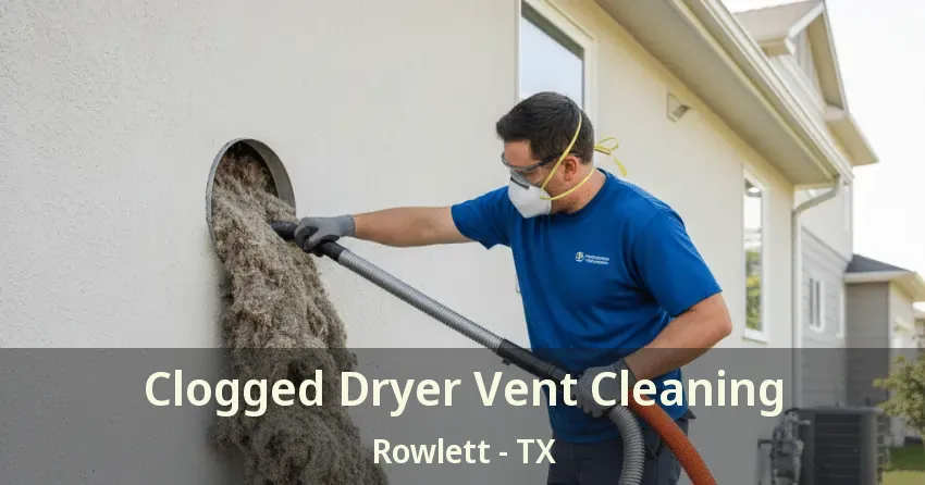 Clogged Dryer Vent Cleaning Rowlett - TX