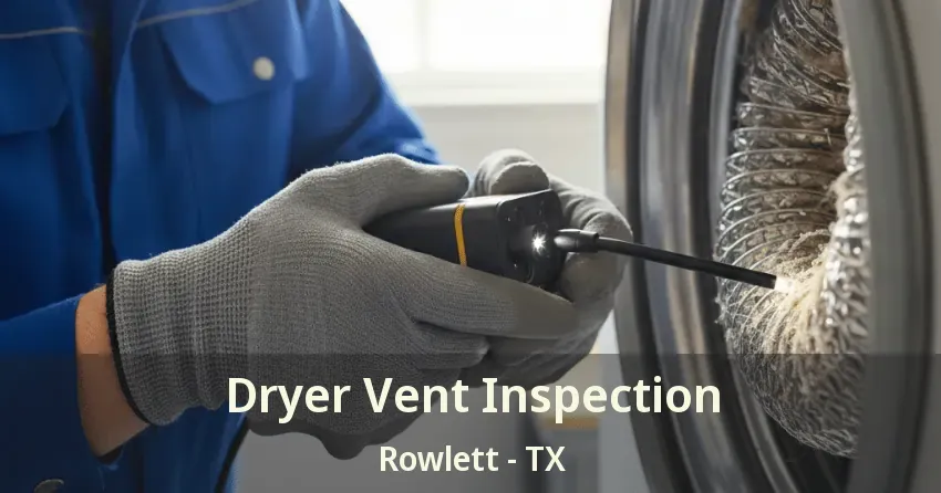 Dryer Vent Inspection Rowlett - TX