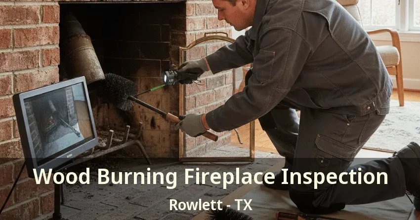 Wood Burning Fireplace Inspection Rowlett - TX Wood Burning Fireplace Inspection Rowlett - TX